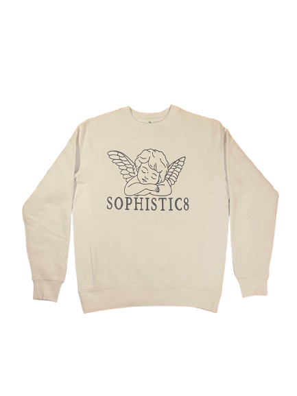 cream sophistic8 angel crewneck heavyweight